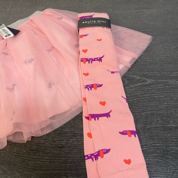 Skirt tulle and jersey 12y and  tights 10-12y - Picture 2 of 4